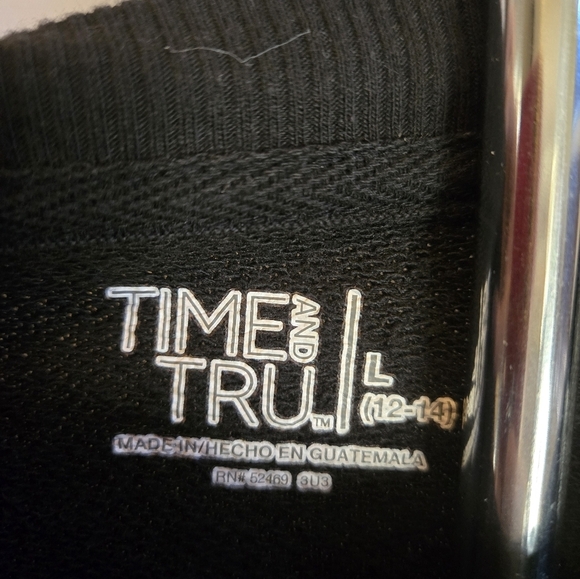 Time and Tru Black L Sweatshirt I'm A Sucker For You DTF Transfer - Picture 3 of 4